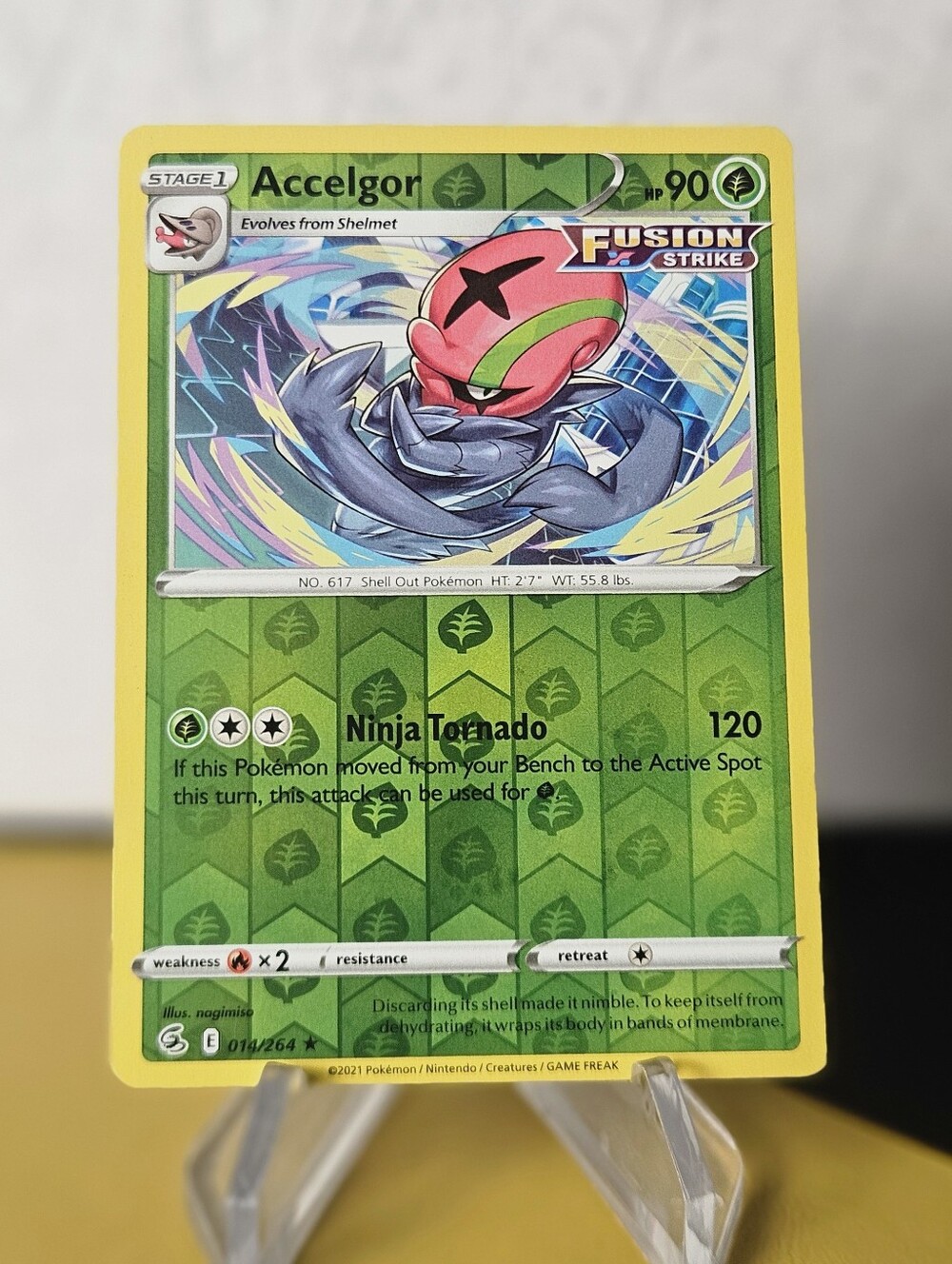 Accelgor 014/274 Pokemon TCG Reverse Holo Rare